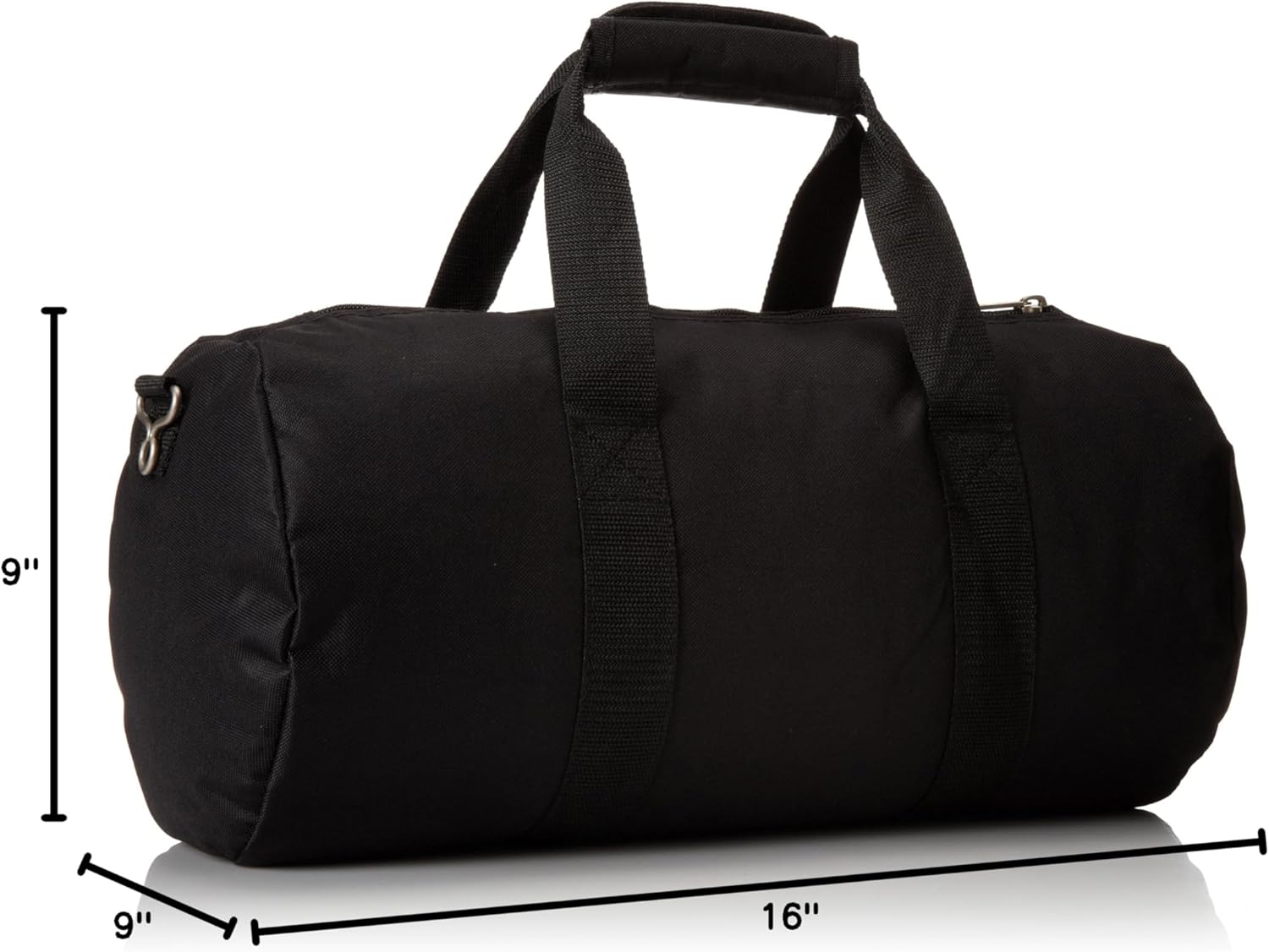 Everest 16-inch Round Duffel, Black, One Size