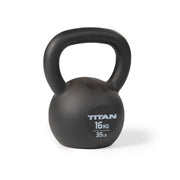 Titan Fitness Cast Iron Kettlebell, Single Piece Casting, KG and LB Markings, Full Body Workout