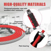 Jump Rope for Women & Men Adjustable Length Cotton Skipping Rope for Adults & Kids Workout Equipment for Weight Loss, Cardio, Boxing & Fitness Suitable for Home, Gym & School Use