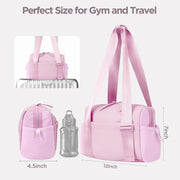 Mini Gym Bag for Women Girls Small Gym Tote Bag with Wet Compartment Waterproof Travel Duffle Bag Cute Workout Sport Bag
