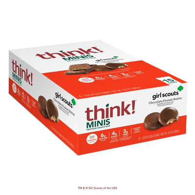 think! Girl Scout Minis, Chocolate Peanut Butter,15 Count