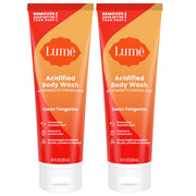 Lume Acidified Body Wash - 24 Hour Odor Control - Removes Odor Better than Soap - Moisturizing Formula - Formulated Without SLS or Parabens - OB/GYN Developed - 8.5 ounce (Unscented)