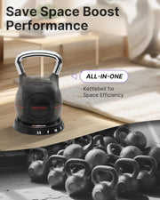 YOTTOY Adjustable Kettlebell,3.5-22.5LB Kettlebells Adjustable Set,Strength Training Kettlebells for Home Gym