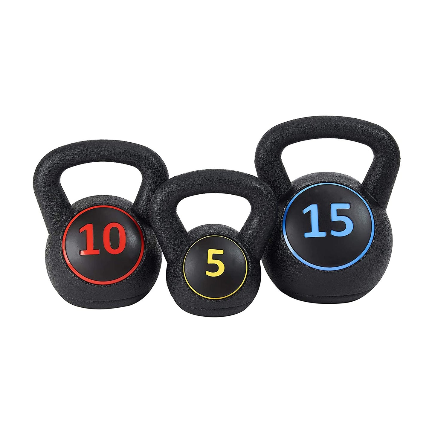 BalanceFrom Wide Grip Kettlebell Exercise Fitness Weight Set, Multiple Sizes
