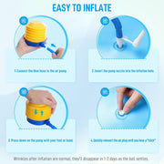 Sportneer Extra Thick Exercise Ball - 25.6''Yoga Ball with Quick Pump - Anti-Burst and Slip Resistant Fitness Ball Chair for Pregnancy and Physical Therapy