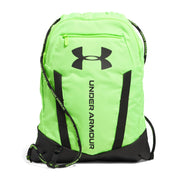 Under Armour Unisex-Adult Undeniable Sackpack , Black (001)/Metallic Silver , One Size Fits Most