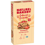 Nature's Bakery Oatmeal Crumble Bars, Strawberry, Real Fruit, Vegan, Non-GMO, Breakfast Bar, 7 Boxes With 12 Bars, 84 Count