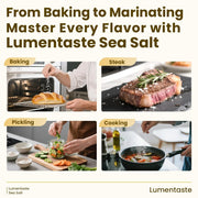 Salt for Pickling, Canning & Cooking | Fine Grain Table Salt with Natural Minerals | For Steak & Baking | Lite Low Sodium Healthy Salt, Resealable 8.8oz (Pack of 2)