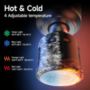 Percussion Massage Gun Deep Tissue with Heat and Cold, Portable Handheld Muscle Massager, Percussion Back Body Masajeador 12mm Amptitude for Athletes, Runner, Gifts for Men Women