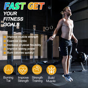 Jump Rope for Women Men Kids, Adjustable Skipping Rope with Ball Bearings, Professional Jumping Rope with Foam Handles, Tangle-Free Rapid Speed Jump Ropes for Fitness Workout Boxing Exercise