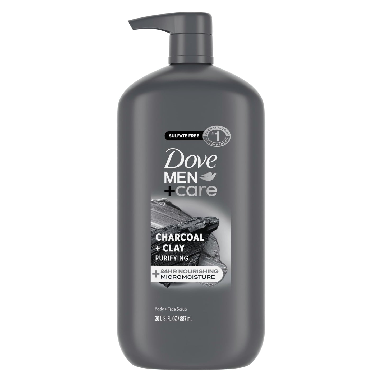 Dove Men+Care Body and Face Wash Hydrating Clean Comfort Men's Body Wash with 24-Hour Nourishing Micromoisture Technology 30 oz