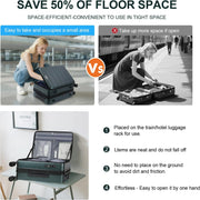 KROSER Carry On Luggage with Spinner Wheels & Built-in TSA Lock, Expandable Top Loading Hard Shell Suitcase Large Capacity Durable Rolling Luggage with USB Port, Carry-On 20-Inch, Dark Green