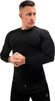 Sauna Shirt for Men Long Sleeve Sauna Suit Heat Trapping Workout Shirts Sweat Enhance Vest for Workout Sports