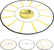 Webby Agility Trainer – Circle Speed and Agility Ladder for High Intensity Reactive Footwork Drills and Skills – A Circular Piece of Reaction Training Equipment That Changes The Way You Move