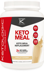 KetoLogic Keto Meal Replacement Shake Powder for Optimal Results + MCT Oil + Grass-Fed Whey - Perfectly Formulated Macros for Ketosis - 20 Servings - Chocolate