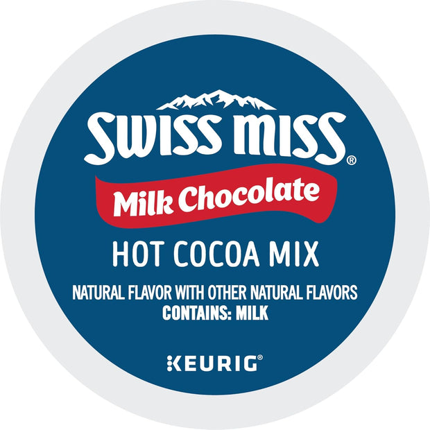 Swiss Miss Milk Chocolate Hot Cocoa, Single-Serve Keurig K-Cup Pods, Hot Chocolate, 44 Count