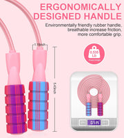 Jump Rope for Women Men, Fitness Jumprope for Women Workout, Adjustable Adult Exercise Skipping Rope