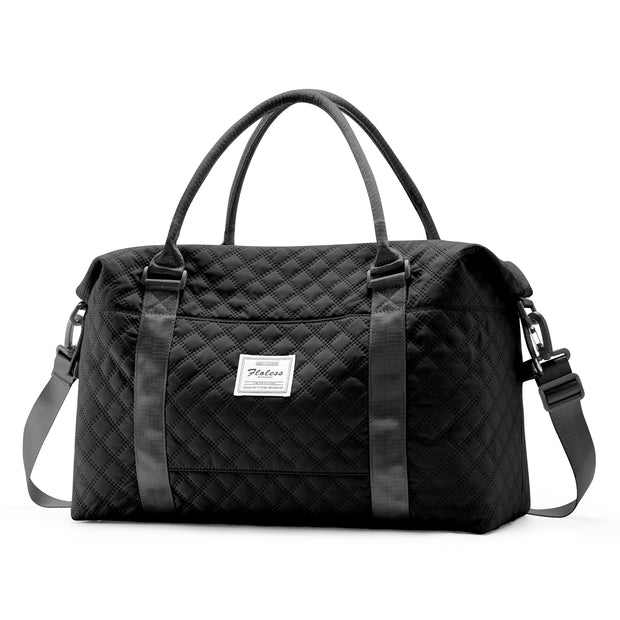 Travel Duffel Bag,Sports Tote Gym Bag,Shoulder Weekender Overnight Bag for Women
