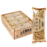 Lenka Bars - Peanut Butter & Chocolate Snack Bars, Gluten Free, High Fiber, Kosher, Wholesome, No Artificial Flavors, Individually Wrapped - 12 Pack
