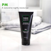 Tiege Hanley Mens Night Cream for Face, PM Bedtime Facial Moisturizer - Anti-Aging Night Time Wrinkle Cream for Men with Sensitive Skin - Overnight Moisturizer for a Soft, Smooth, & Hydrated Skin