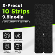 OK TAPE Kinesiology Tape for Ankle - 10 Precut Strips | Professional-Grade Water-Resistant & Breathable Ankle Tape for Sports Injury Recovery, Support, 10pcs, Pink