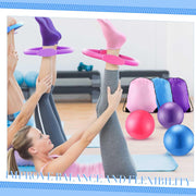 Poen Home Pilates Kit for Women Pilates Equipment Ring and Ball Set with Stretching Strap 8 Resistance Bands Non Slip Socks Gym Back Bags Exercise Equipment for Workout