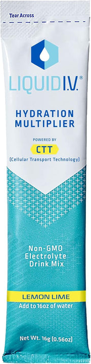 LIQUID IV Lemon Lime Hydration Drink Mix Single, 0.56 OZ