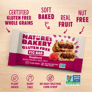 Nature’s Bakery Gluten Free Fig Bars, Raspberry, Real Fruit, Vegan, Non-GMO, Snack bar, 6 boxes with 6 twin packs (36 twin packs)