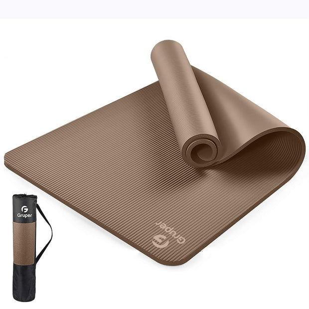 Thick Yoga Mat Non Slip, Large Size 72" L x 32" W x 0.6" TH, Premium Exercise & Fitness Mat with Carrying Strap and Bag, Workout Mats for Home