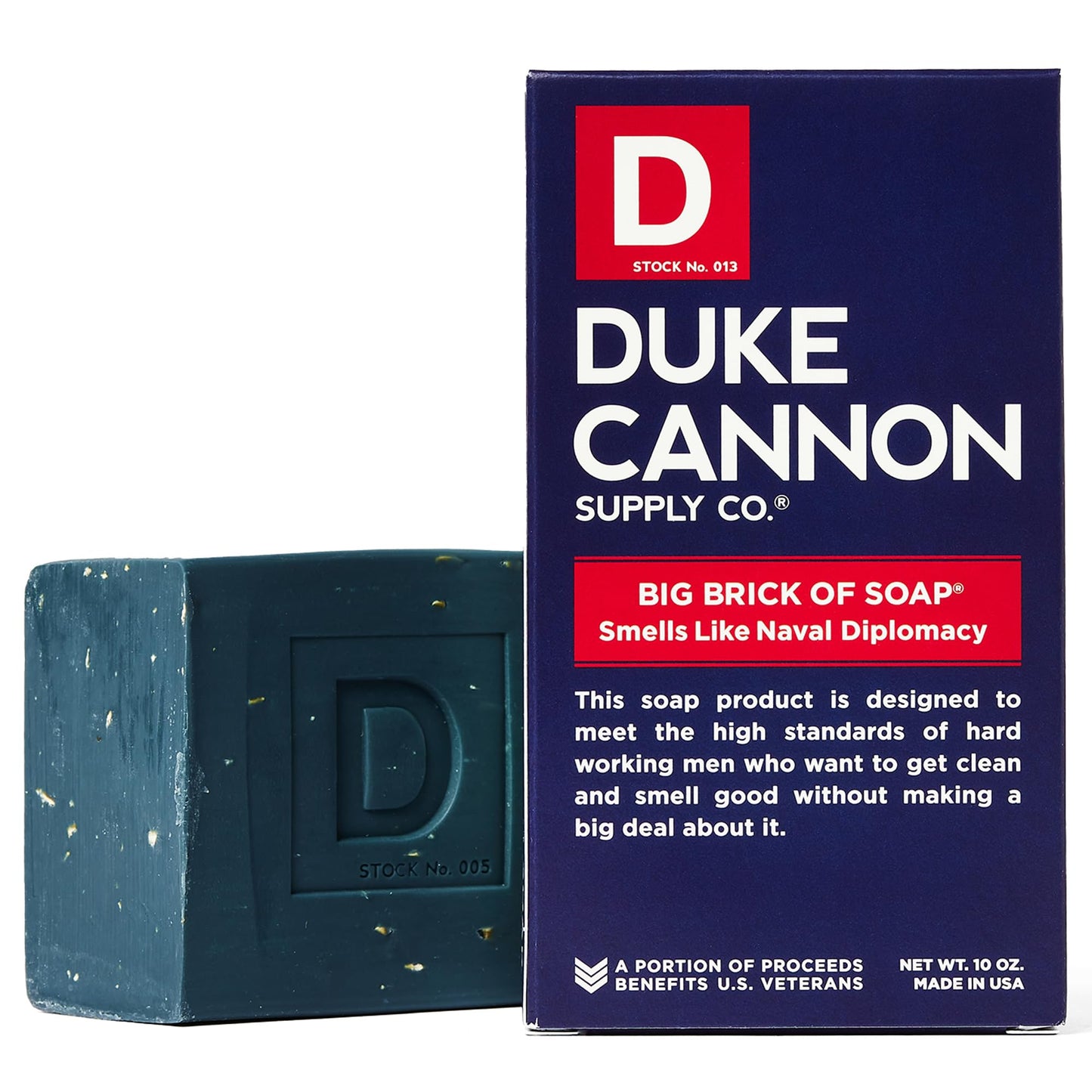 Duke Cannon Supply Co. Big Brick of Bay Rum Soap, 10 oz - Superior Grade Men's Soap with Aromatic Summer Scent of Citrus Musk, Cedarwood and Island Spice