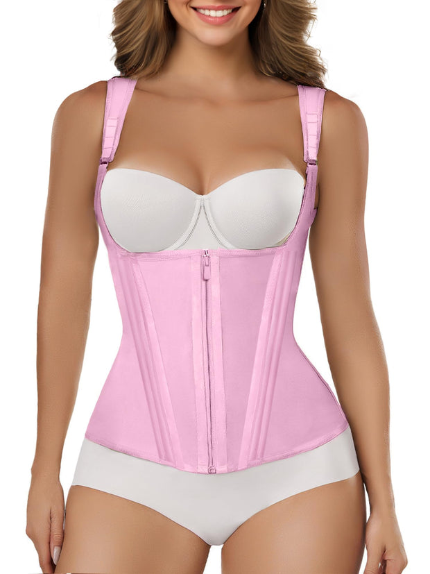 SHAPERX Waist Trainer Corset for Women Tummy Control Sport Girdle Hourglass Waist Cincher Body Shaper with Steel Boned