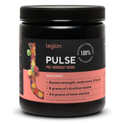 LEGION Pulse Pre Workout - All Natural Nitric Oxide Preworkout Drink to Boost Energy, Creatine Free, Naturally Sweetened, Beta Alanine, Citrulline, Alpha GPC (Tropical Punch)