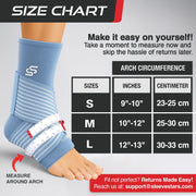 Sleeve Stars Ankle Brace for Women & Men, Ankle Wrap for Sprain, Compression Sleeve for Plantar Fasciitis Relief, Easy Customizable Support: w/ Removable Strap (Single/M:10"-12"/Black)