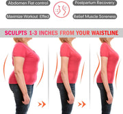 YIANNA Latex Waist Trainer for Women Tummy Control Zipper Underbust Corset Cincher Hourglass Body Shaper