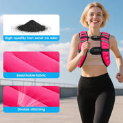 Weighted Vest for Woman Men, 6lb/8lb/12lb/16lb/20lb/30lb Weight Vest with Reflective Stripe, Weight Vests Adjustable for Walking, Weight Loss, Training, Running