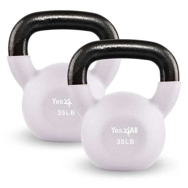 Yes4All Kettlebells 5lbs-65lbs & Kettlebell Sets Adjustable Weights, Kettlebell for Weight Training, Home Workout Equipment with Secure Grip for High Rep, Exercise Equipment