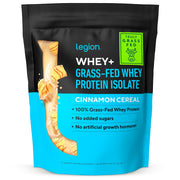LEGION Whey+ Protein Whey Isolate from Grass Fed Cows - Whey Protein Isolate Powder Low Calorie, Non-GMO, Sugar Free, Lactose and Gluten Free, All Natural Protein Powder for Men & Women 30 Servings