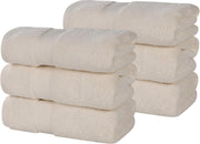 Superior Zero Twist 100% Cotton Bathroom Towels, Super Soft, Fluffy, and Absorbent, Premium Quality 6 Piece Towel Set with 2 Washcloths, 2 Hand Towels, and 2 Bath Towels, Coral