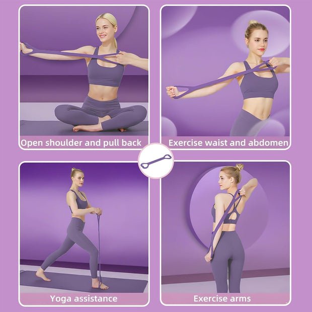 Pilates Ring and Ball Set for Women,Pilates Kit for Home Workouts,Includes Pilates Guide Manual, Magic Circle,Pilates Mini Ball,3PC Resistance Bands