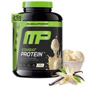 MusclePharm Combat Protein Powder, Chocolate Milk Flavor, Fuels Muscles for Productive Workouts, 5 Protein Sources Including Whey Protein Isolate & Egg Albumin, Gluten Free, 2 lb, 24 Servings