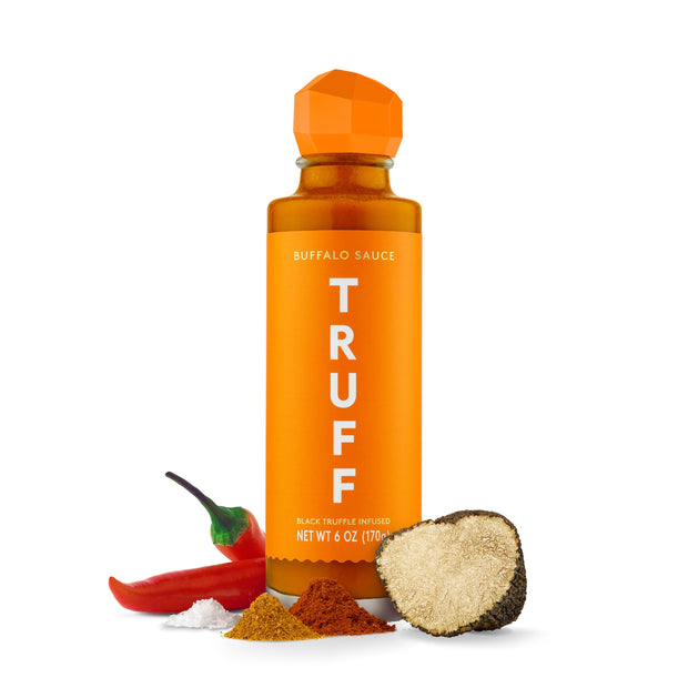 TRUFF Original Black Truffle Hot Sauce, Gourmet Hot Sauce with Ripe Chili Peppers, Black Truffle Oil, Agave Nectar, Unique Flavor Experience in a Bottle, 6 oz.