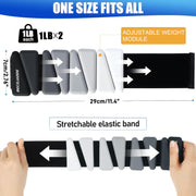 Wrist Weights for Women At Home Ankle Weights Set of 2 (1 lb /2 Lbs Each) Adjustable Weighted Wristbands Arm Leg Weights for Women Men Suitable for Walking Swimming Running Pilates Yoga Gym