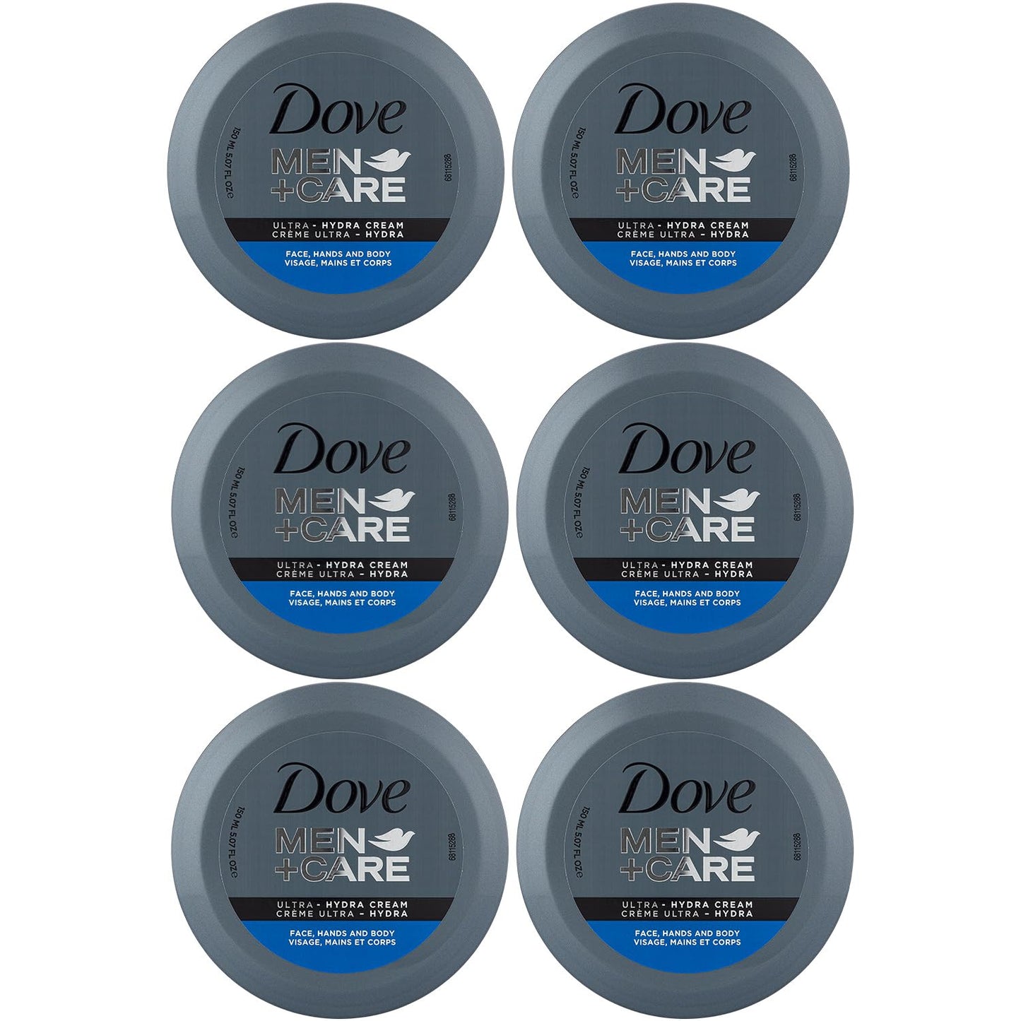 Dove Men+Care Ultra Hydra Cream, Face, Hands and Body care, All Skin Types, 5.07 Oz