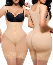 SHAPELLX Fajas Colombianas Shapewear for Women Tummy Control Post Partum Faja Body Shaper Butt Lifting with Zipper Crotch