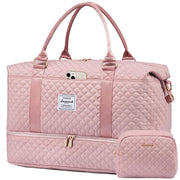 LOVEVOOK Travel Duffle Bag,Weekender Bags for Women with Shoe Compartment，Carry on Overnight Bag with Toiletry Bag,Gym Duffel Bag with Wet Pocket, Hospital Bags for Labor and Delivery