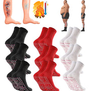 Tourmaline Socks For Varicose Veins,Footfda Tourmaline Socks,Footfda Tourmaline Acupressure Self-Heating Shaping Socks (6Pair)