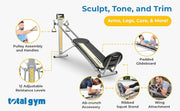 Total Gym Workout Machine, Home Gym Fitness, Full Body Strength Training Equipment
