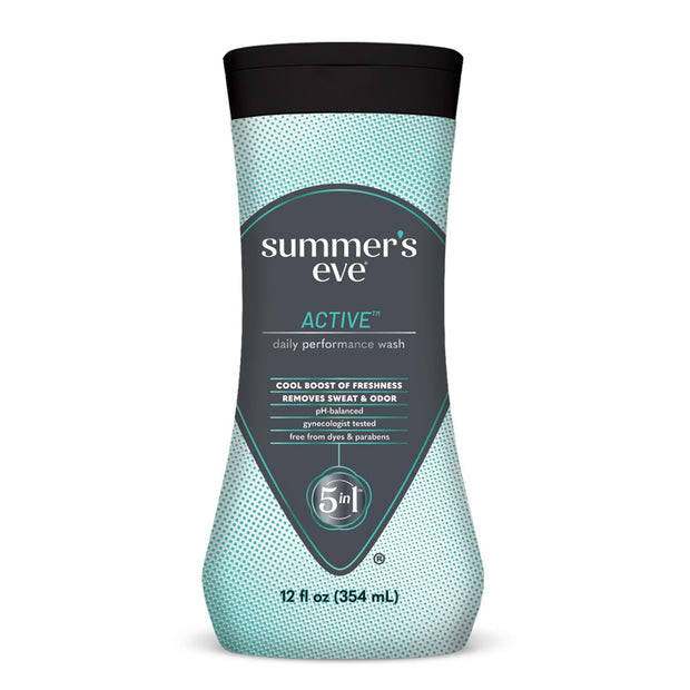 Summer's Eve Active Daily Performance All Over Feminine Body Wash, Feminine Wash pH Balanced, 12 fl oz