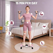 Waist Twisting Machine, Ab Twister Board for Exercise, Noiseless Exercise Waist Twister for Home Gym Equipment, 330 lbs Capacity | Track Time, Reps, Calories with Digital Display