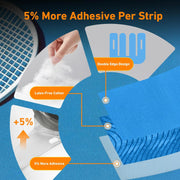 PreCut Kinesiology Tape for Knees, 12PCS Upgraded Waterproof KTQUICK Knee Tape for Knee Pain Relief Pre Cut, Original Cotton Athletic Knee Tape, Waterproof&Hypoallergenic Latex-Free for Sports (Black)